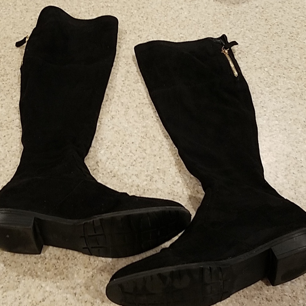 Tall black boots